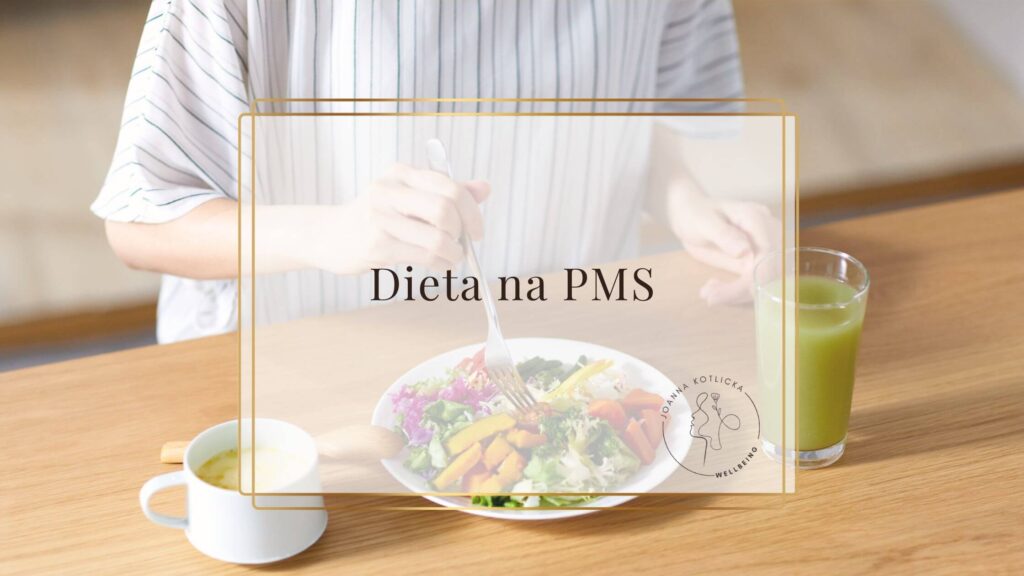 Kobieta w trakcie spożywania posiłków z diety na PMS